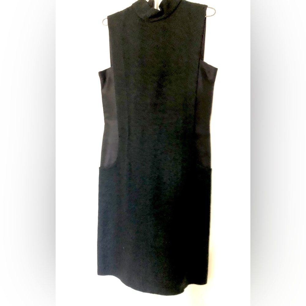 100% silk black power dress by RUFFIAN.